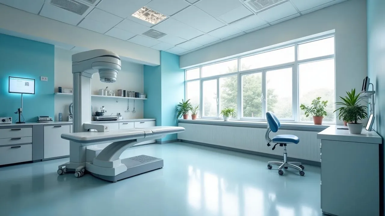 Modern medical practice with advanced equipment